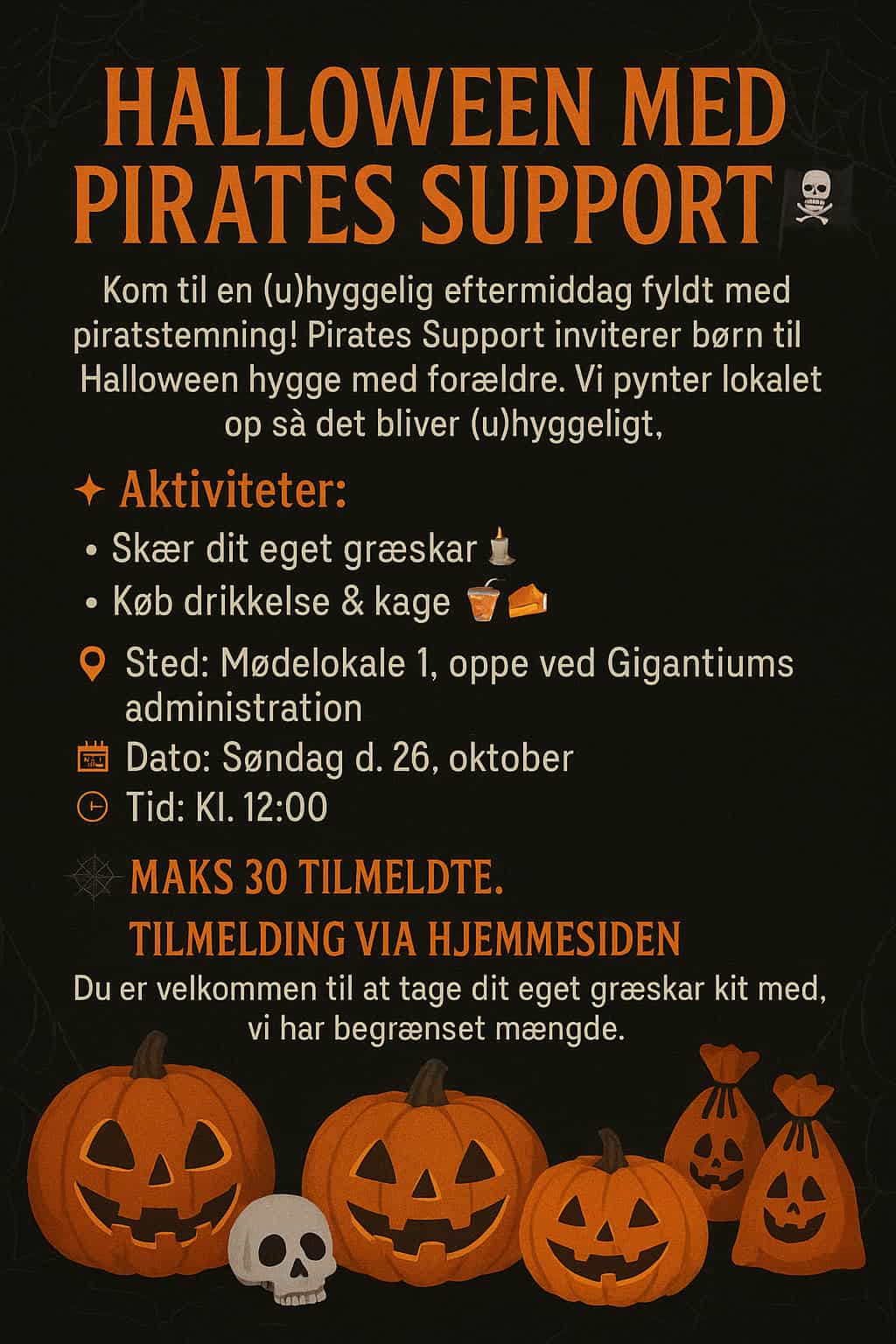 Halloween med Pirates Support